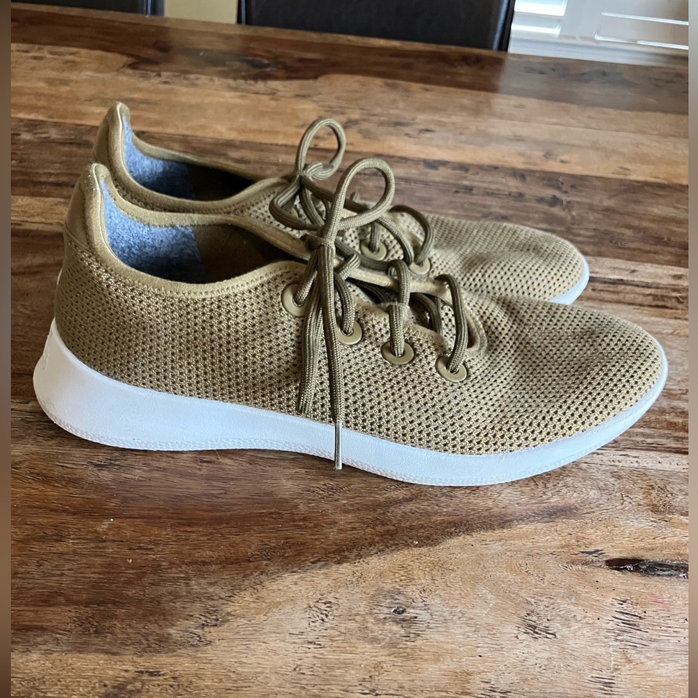 Allbirds TR Tree Runners mens 12 Sneakers baobab green knit White Sole Shoes